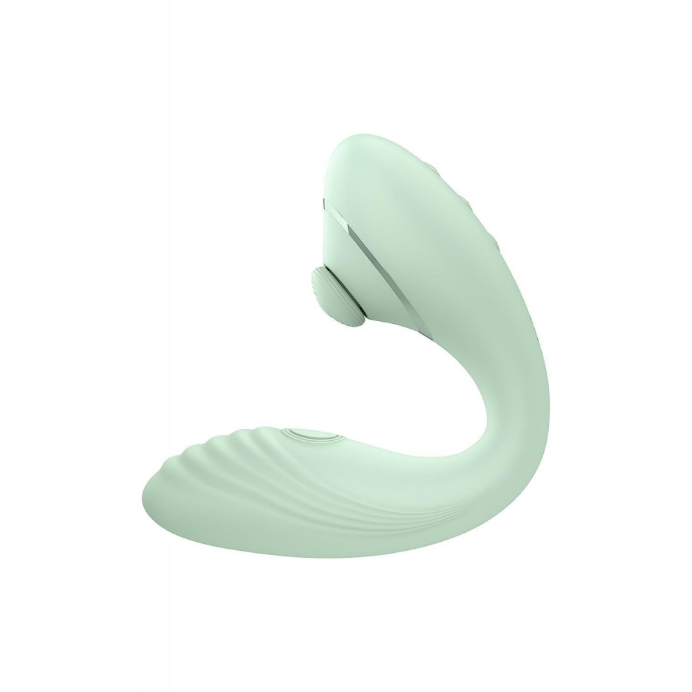  - Двойной гламурный гибкий вибратор Dream Toys Glam Ultimate Tapping Vibe зеленый 2