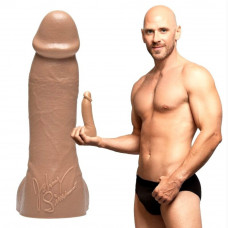 Фаллоимитатор с мошонкой, реалистичный Fleshjack Guys JOHNNY SINS DILDO, бежевый, 24.8 х 4.8 см