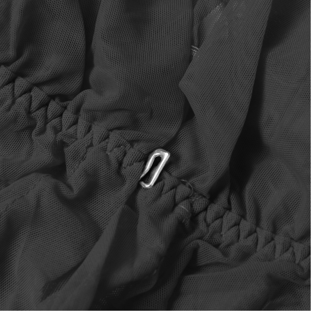 Різне - Халат Star Night з мереживом та поясом, чорний, XS-S 9