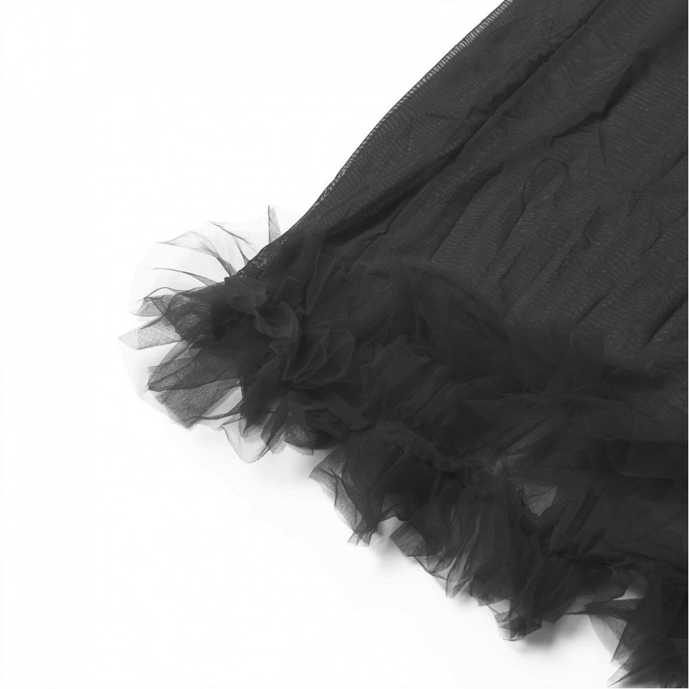 Різне - Халат Star Night з мереживом та поясом, чорний, XS-S 11