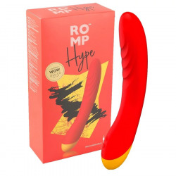 Классический вибратор с рельефом Romp Hype красный