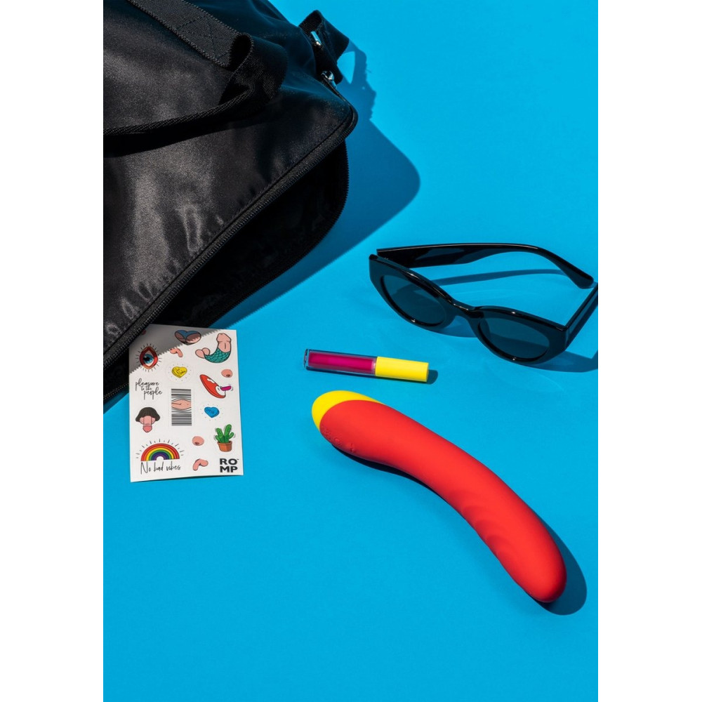 Різне - Класичний вібратор із рельєфом Romp Hype червоний 2