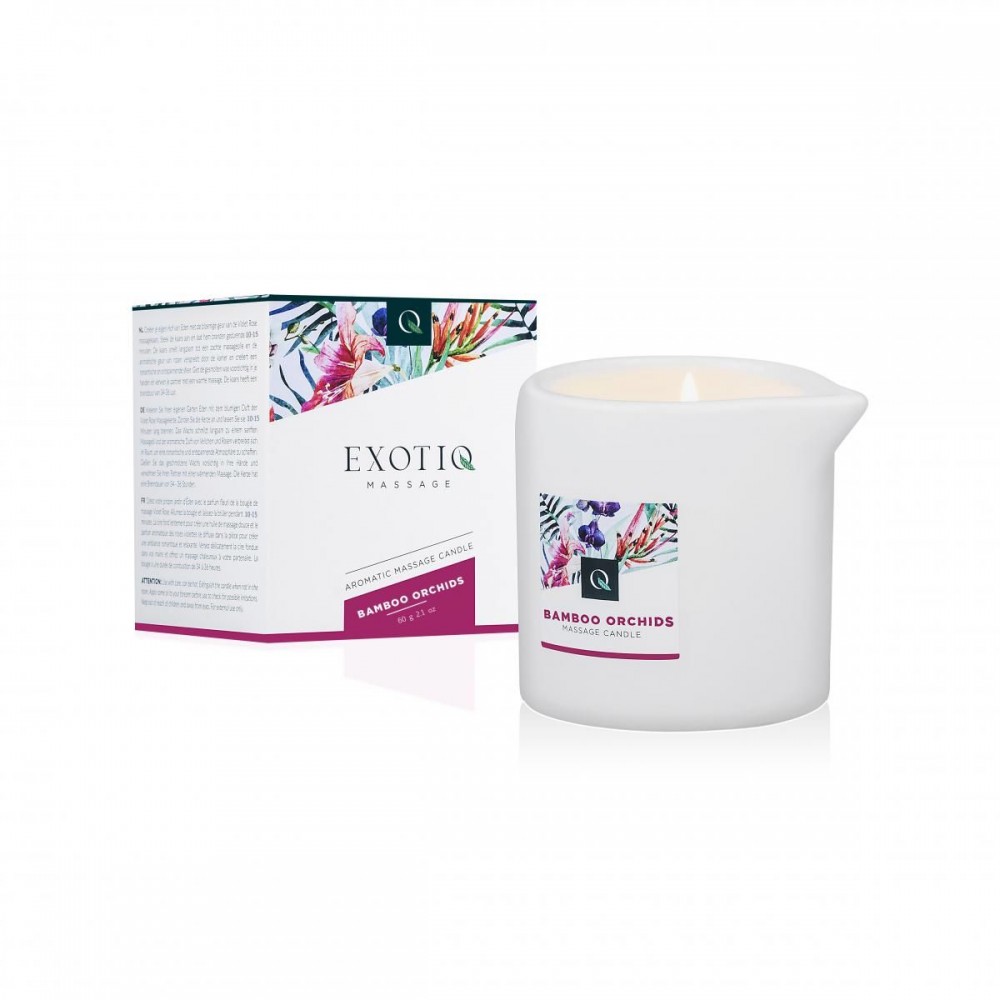 Массажные свечи - Массажная свеча Exotiq Massage Candle Bamboe Orchideeen - 60 мл