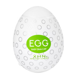 Мастурбатор-яйцо с рельефом XHN Egg Easy Ona-Cap, белый, 52 × 68 мм
