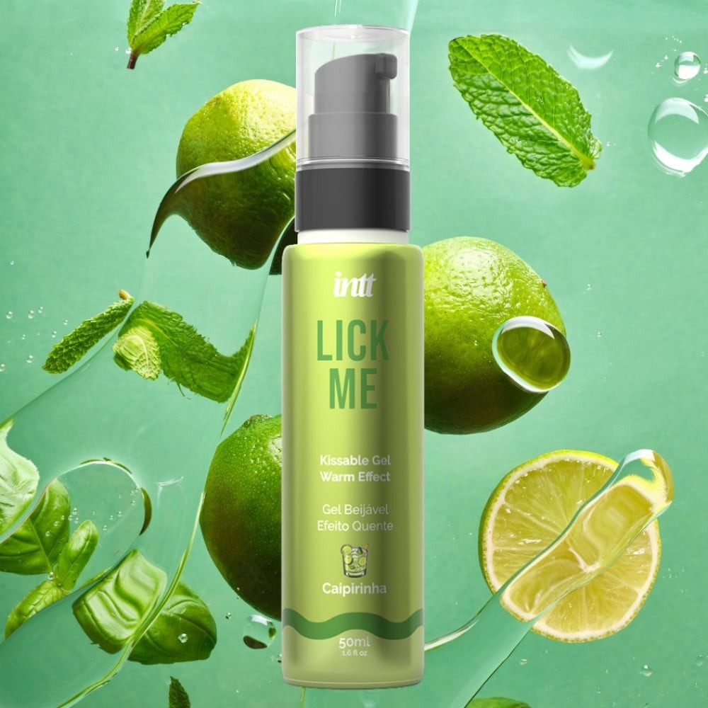  - Оральный гель со вкусом кайпириньи Intt Lick Me Caipirinha с согревающим эффектом, 50 мл 2