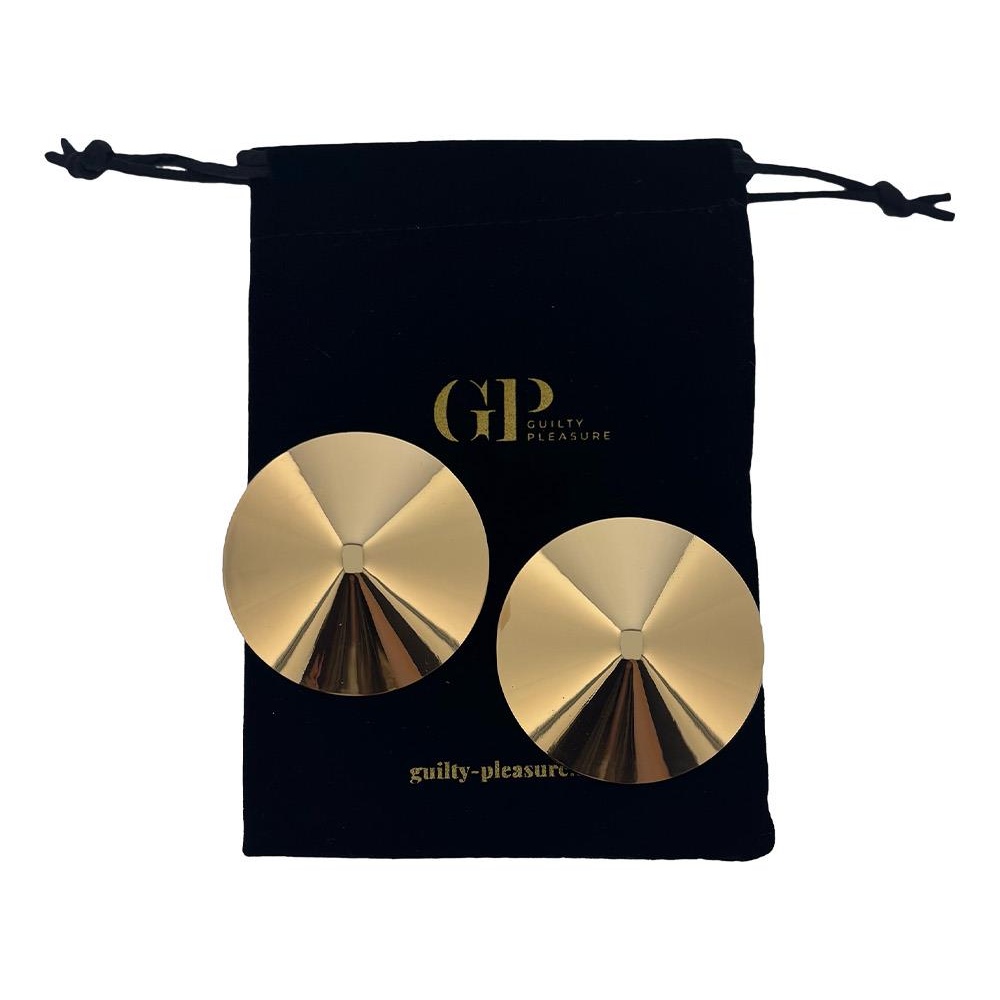  - Пестиси на соски Guilty Pleasure Tempting Touch Covers, золоті 5