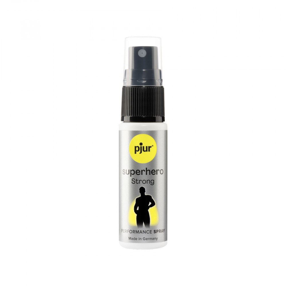 Пролонгаторы и смазки - Спрей-пролонгатор pjur Superhero Strong Spray 20 ml, с экстрактом имбиря, без анестетиков