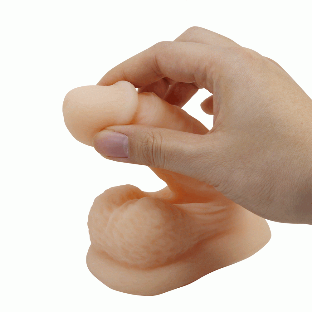 Фалоімітатор - Фалоімітатор протез PRETTY LOVE реалістичний, еластичний, світлий беж, 13 см 2