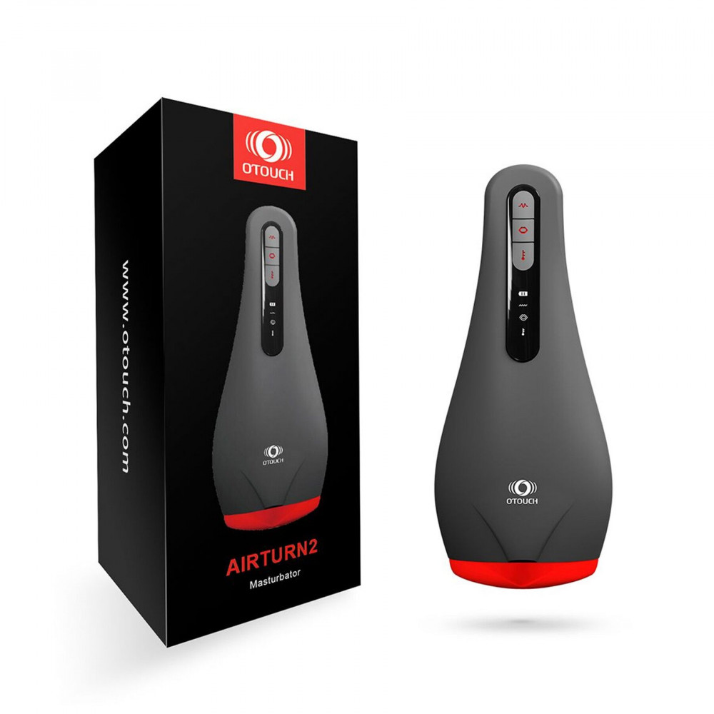Мастурбаторы с вибрацией - Мастурбатор Otouch AIRTURN 2, 6 режимов вибрации, 5 режимов всасывания, 2 уровня подогрева 8