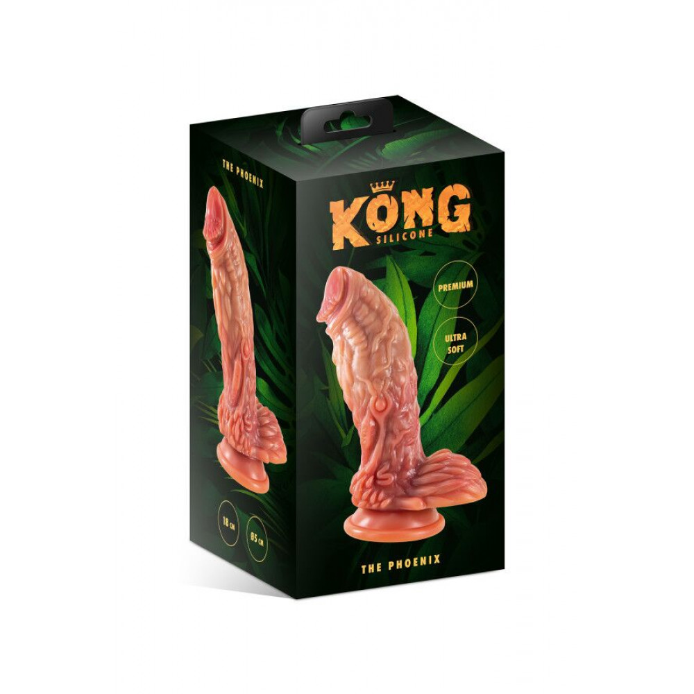 Фаллоимитатор - Фэнтезийный фаллоимитатор Kong Silicone The Phoenix 1