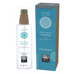 Спрей для тела и постели с феромонами и афродизиаками Shiatsu Fragrance Янтарь и японская мята,100мл
