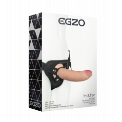 Страпон жіночий EGZO Evolution STR001 (18 см х 3,5 см)