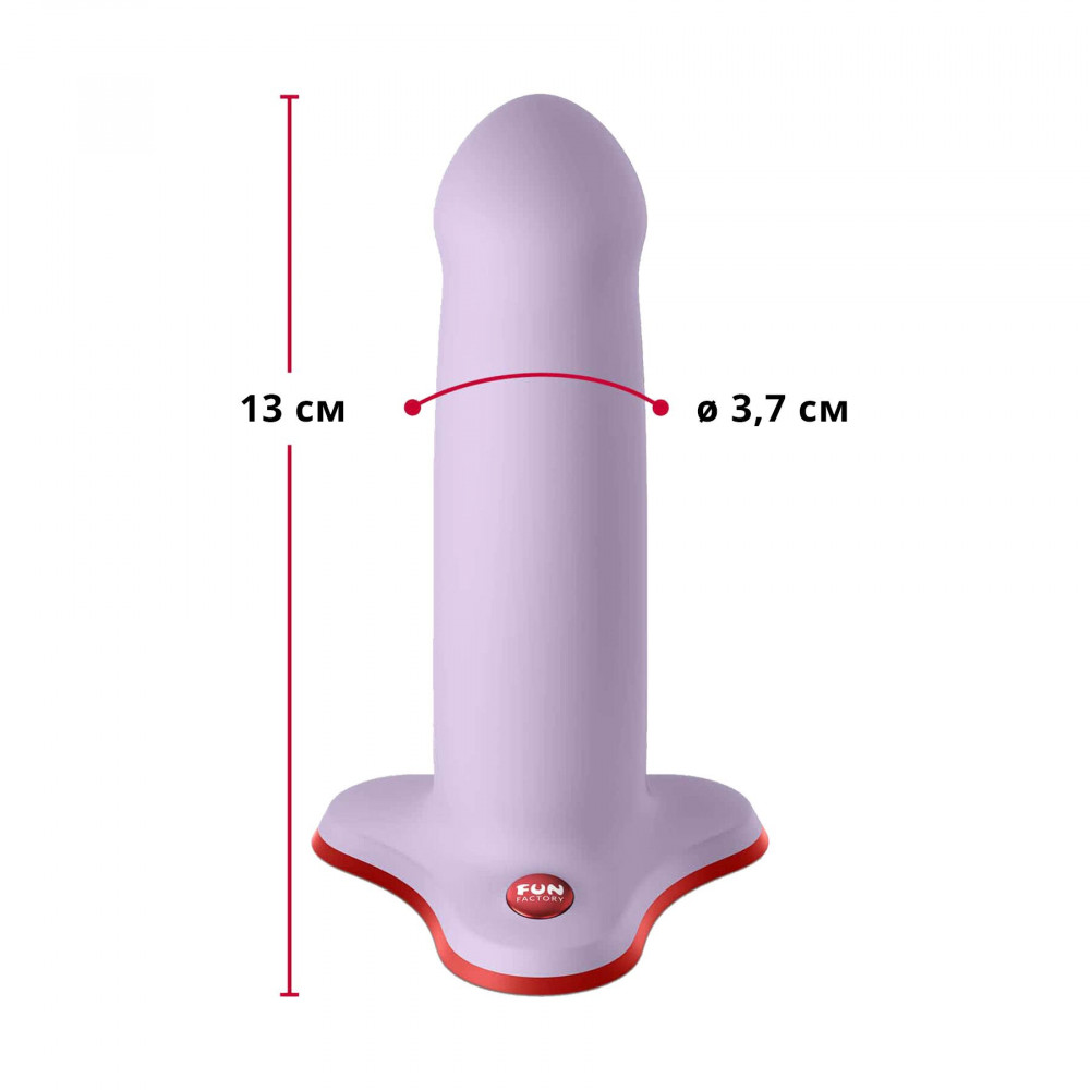 Фалоімітатор - Фалоімітатор Fun Factory AMOR, бузковий, довжина 14,6 см, діаметр 3,7 см, вигнутий 1