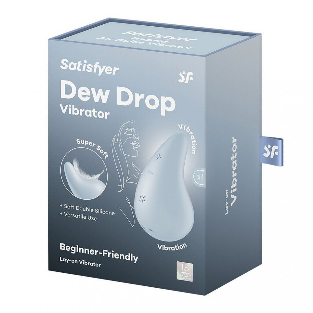 Клиторальный вибратор - Вибратор Satisfyer Dew Drop Blue 5