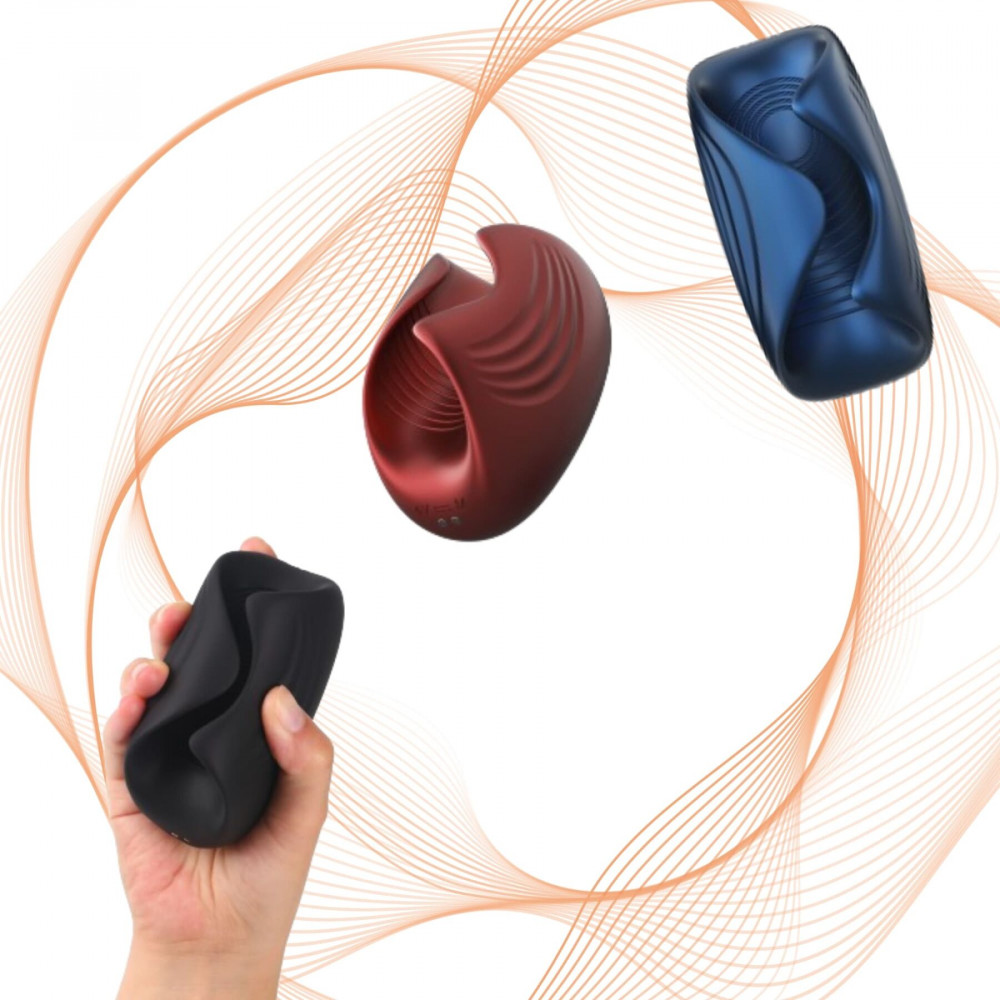 Мастурбаторы с вибрацией - Мастурбатор с вибрацией Manwan SUB.ONE Velvet Red 8