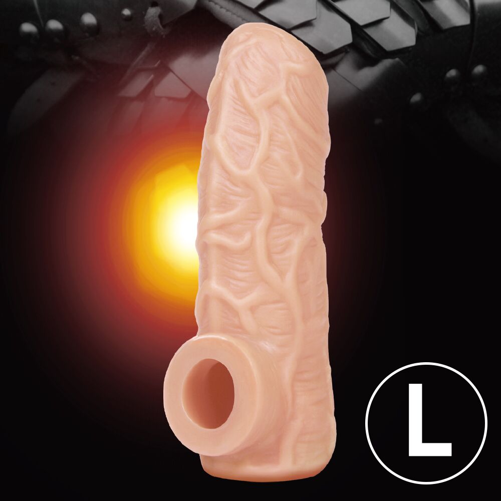 Эрекционные кольца без вибрации - Насадка на член Kokos Nude Sleeve NS 001 L 1