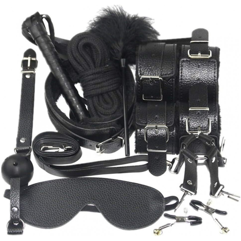 БДСМ игрушки - Набор для BDSM JSY KB80608 Black