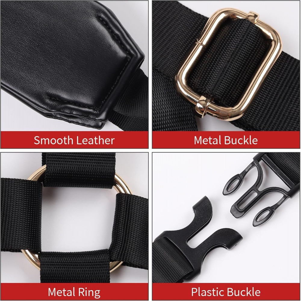 Анальные игрушки без вибрации - БДСМ-набор LOCKINK YEAHWOW Black Doggy Style Saddle set 1