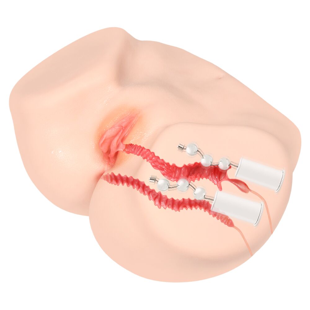 Мастурбаторы с вибрацией - Мастурбатор Kokos 004 Vailla ONAHOLE Real Vagina 2WayPlus с вибрацией и массажем 1