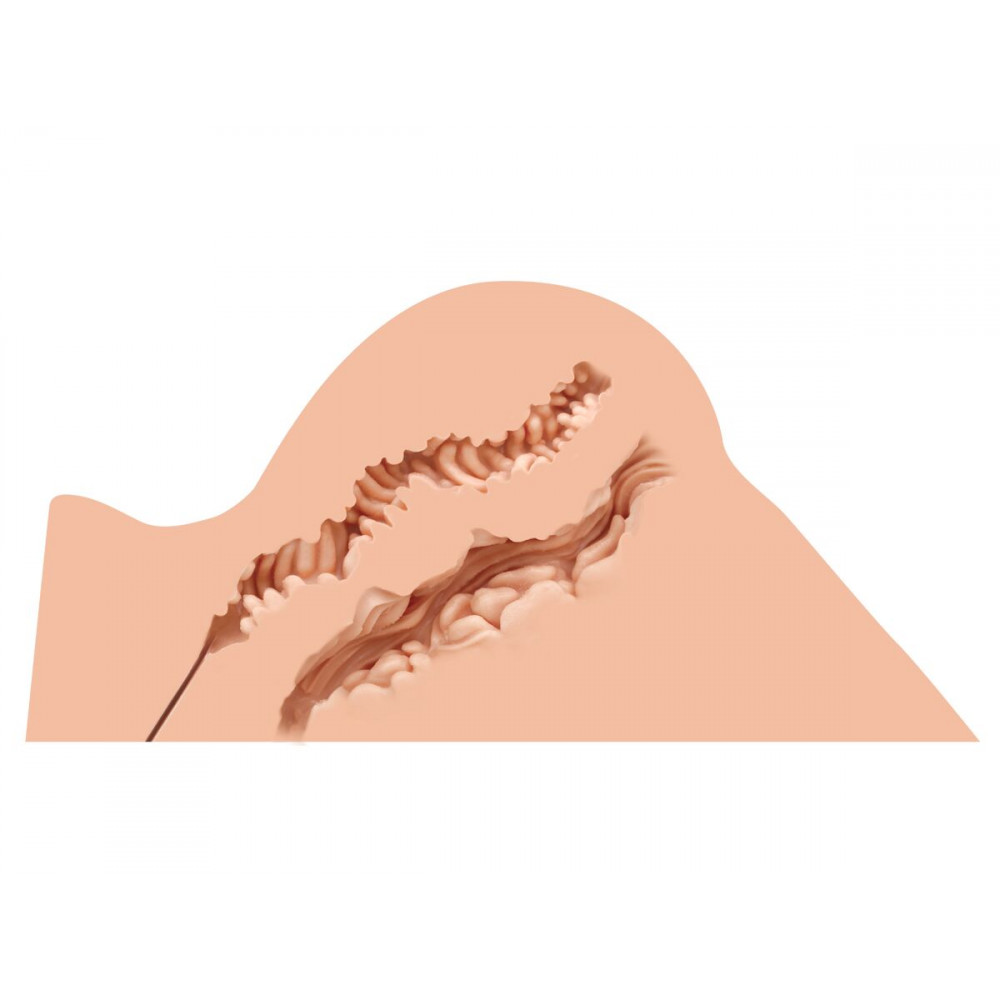 Мастурбатори без вібрації - Мастурбатор-попа Naked Factory HANNAH, вагіна + анус, дуже реалістичний, наскрізний 10