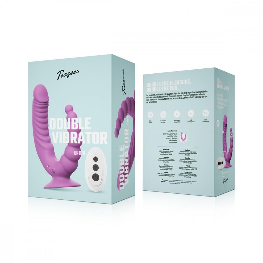 Класичний вібратор - Подвійний вібратор Teazers Double Vibrator 7