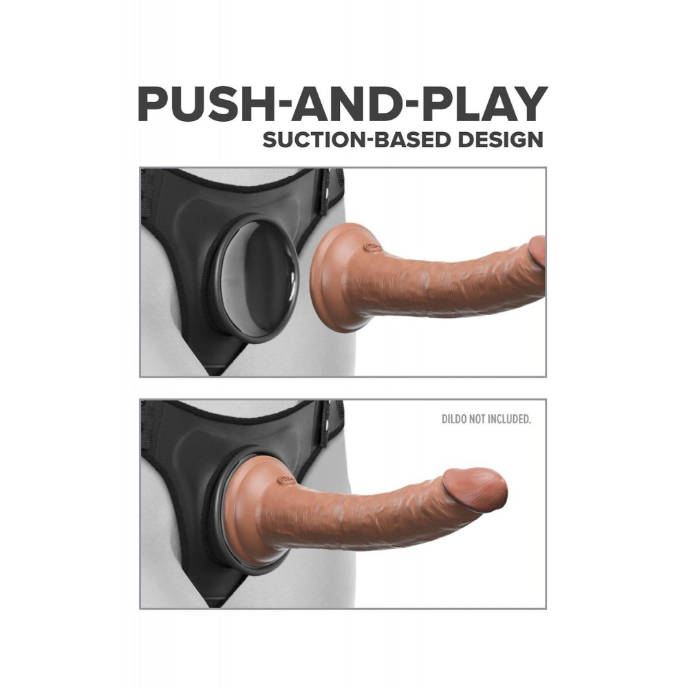 Страпони - Трусики для страпону Pipedream Body Dock з підтяжками, чорні 3