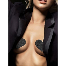 Прикраса для грудей Flash - Heart Black Bijoux Indiscrets