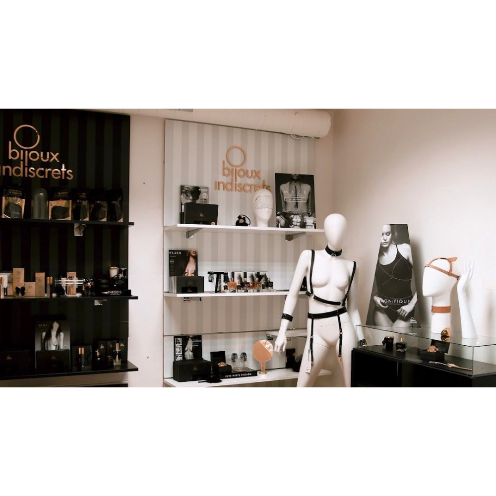 Різне - Прикраса для грудей Flash - Heart Black Bijoux Indiscrets 12