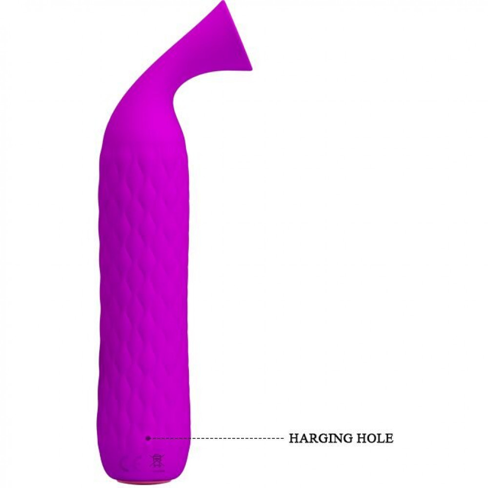 Різне - Вагінальний міні вібратор з вакуумним стимулятором Pretty Love 