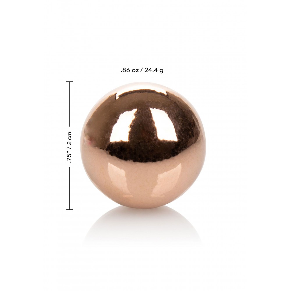 Вагинальные шарики - Вагинальные шарики CalExotics Climax Weighted Kegel Balls Nickel-Free - Rose Gold 3
