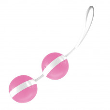 Вагинальные шарики Joydivision Joyballs Trend, розово-белые, 3,5 см