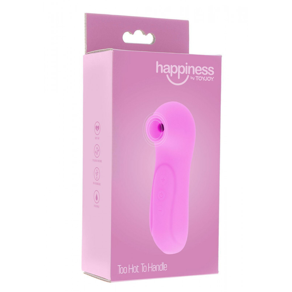 Секс игрушки - Вакуумный стимулятор клитора Toy Joy, силиконовый, розовый 5