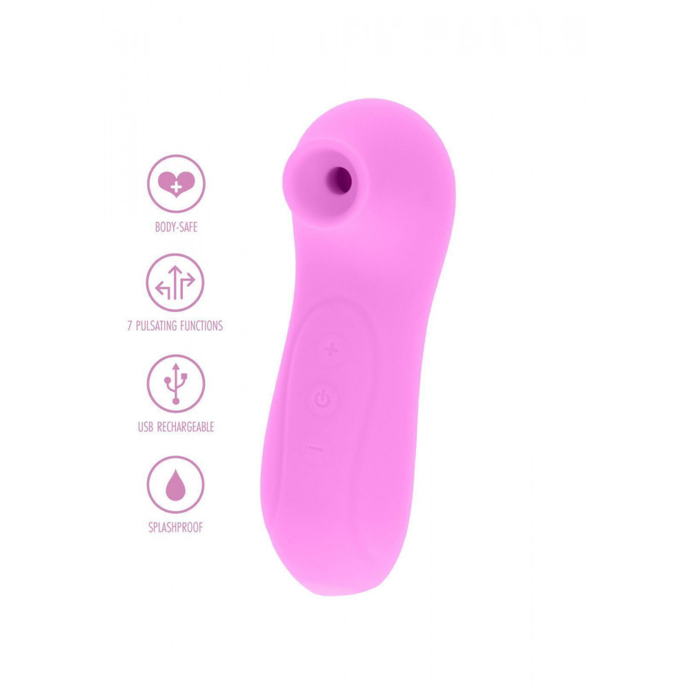Секс игрушки - Вакуумный стимулятор клитора Toy Joy, силиконовый, розовый 2