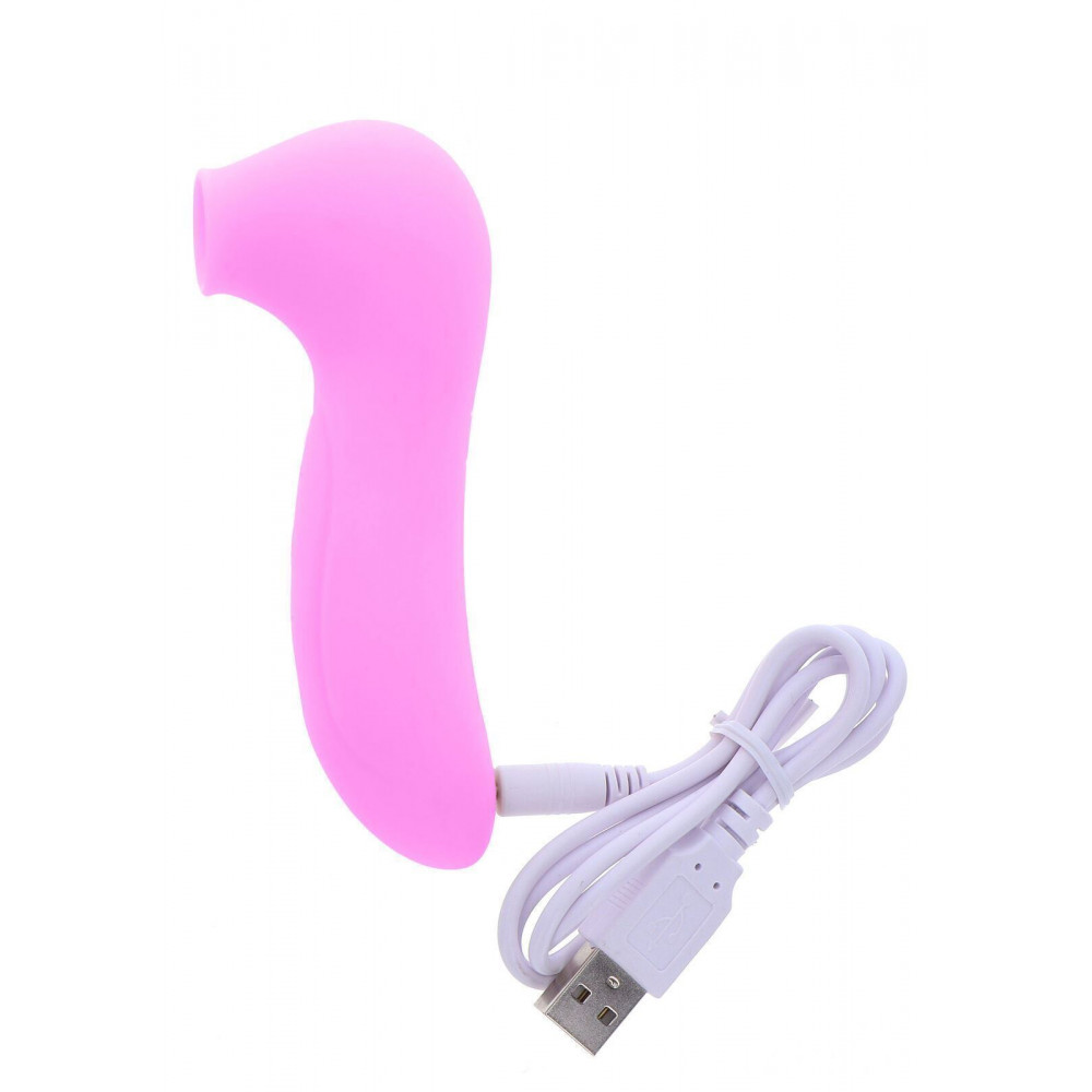 Секс игрушки - Вакуумный стимулятор клитора Toy Joy, силиконовый, розовый 3
