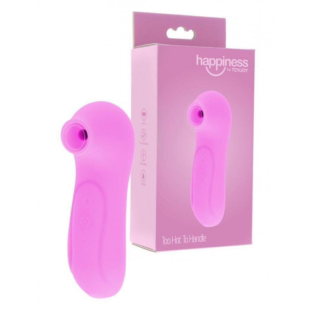 Секс игрушки - Вакуумный стимулятор клитора Toy Joy, силиконовый, розовый 1
