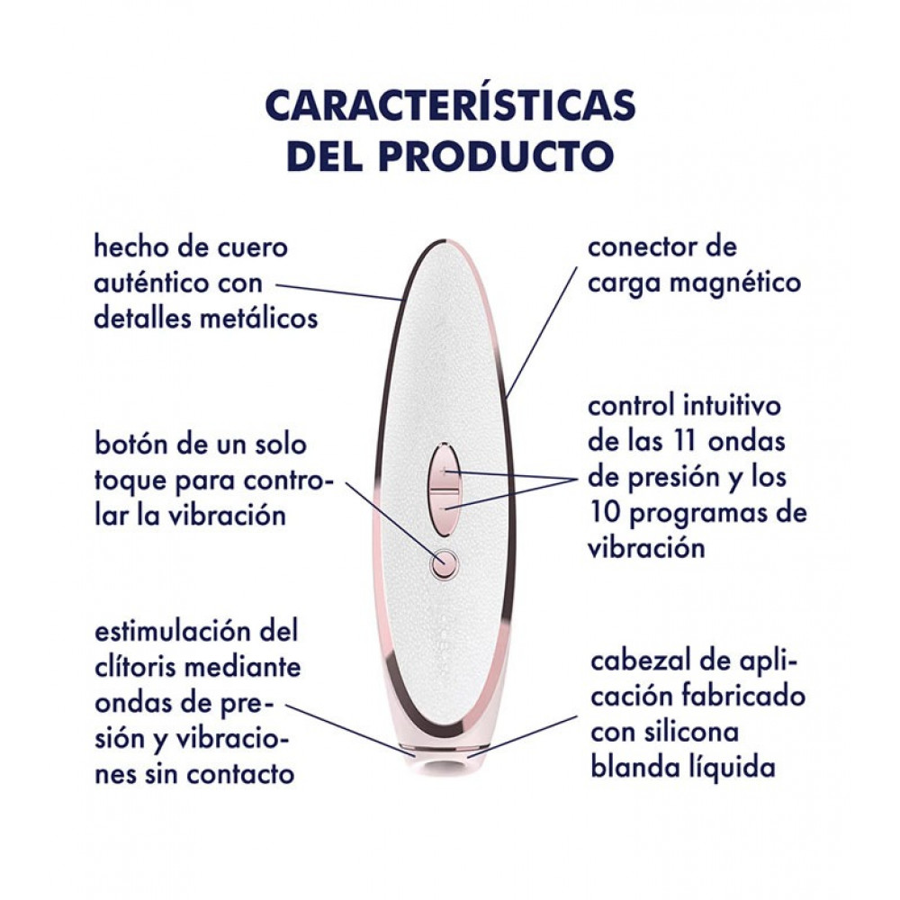 Разное - Вакуумный клиторальный стимулятор Satisfyer Luxury Pret-a-Porter, белый 6