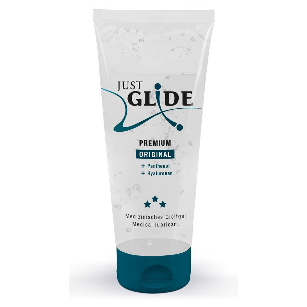 Різне - Веганський органічний гель-лубрикант - Just Glide Premium, 200 ml