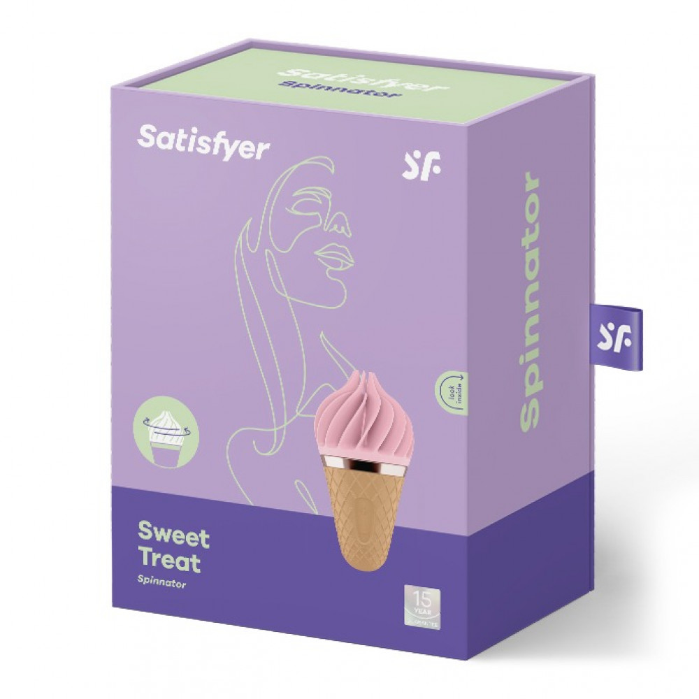 Разное - Вибростимулятор для клитора в виде Мороженого Satisfyer Layons Sweet Temptation, розовый 3