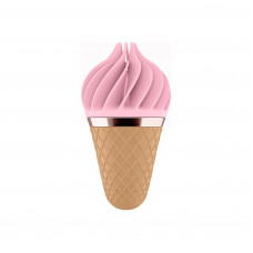 Вибростимулятор для клитора в виде Мороженого Satisfyer Layons Sweet Temptation, розовый