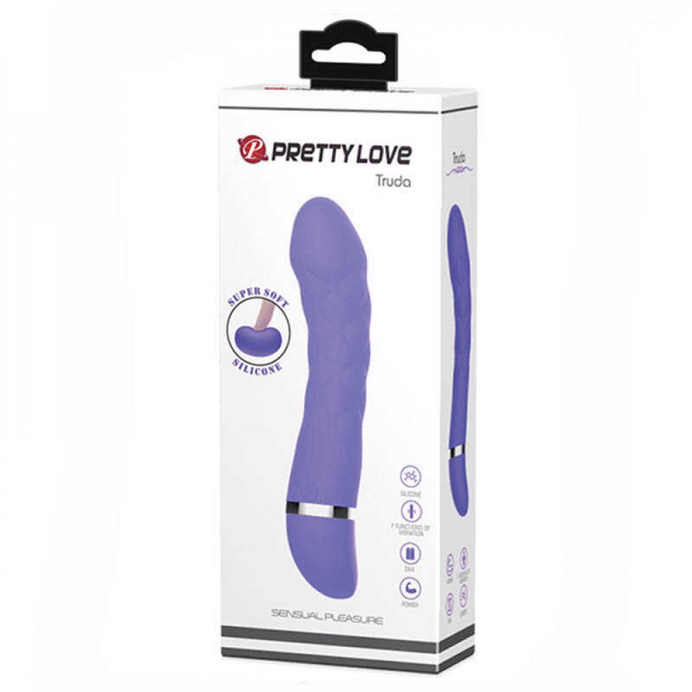 Різне - Вібратор для точки G, Pretty Love Truda, фіолетовий, 18.8 х 3.8 см 7