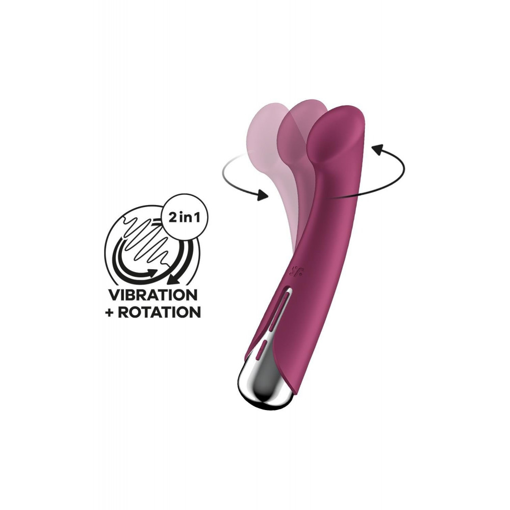 Разное - Вибратор для точки G Satisfyer Spinning G-Spot 1 с ротацией, красный 1