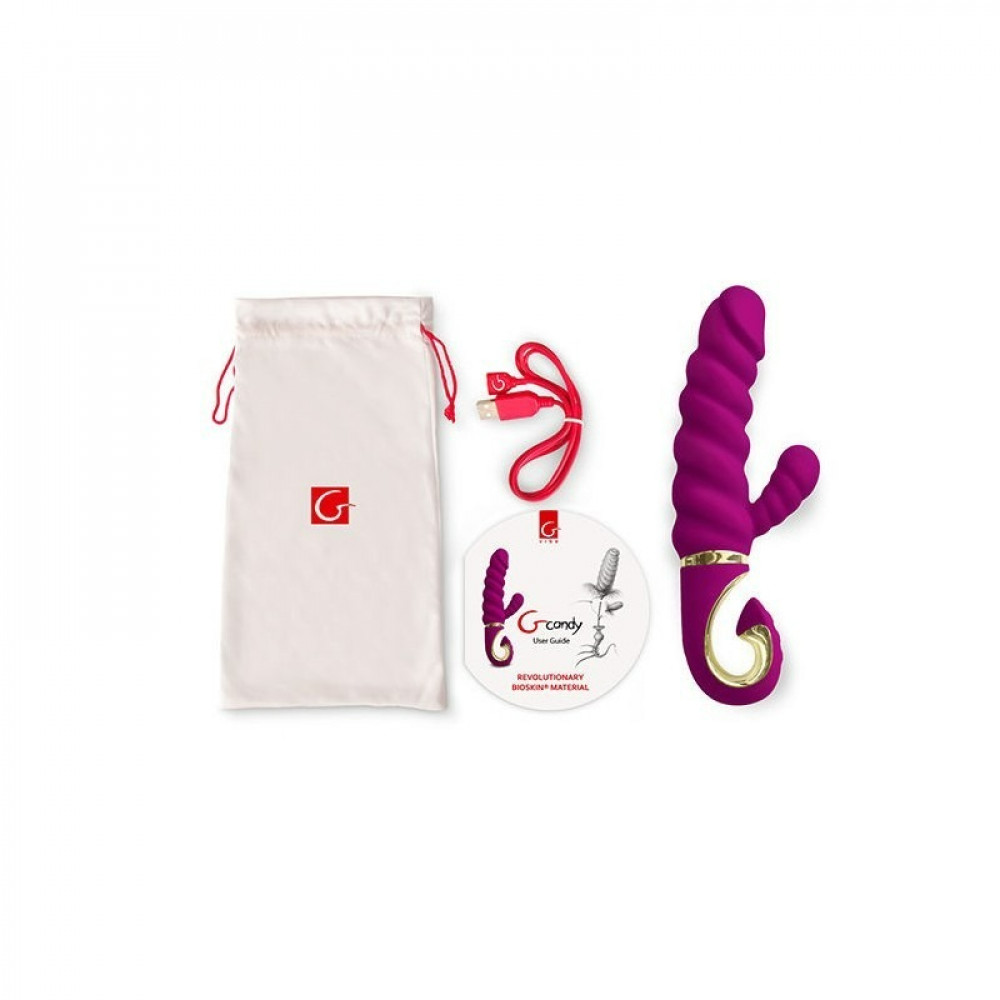 Різне - Вібратор кролик рельєфний Gcandy 3