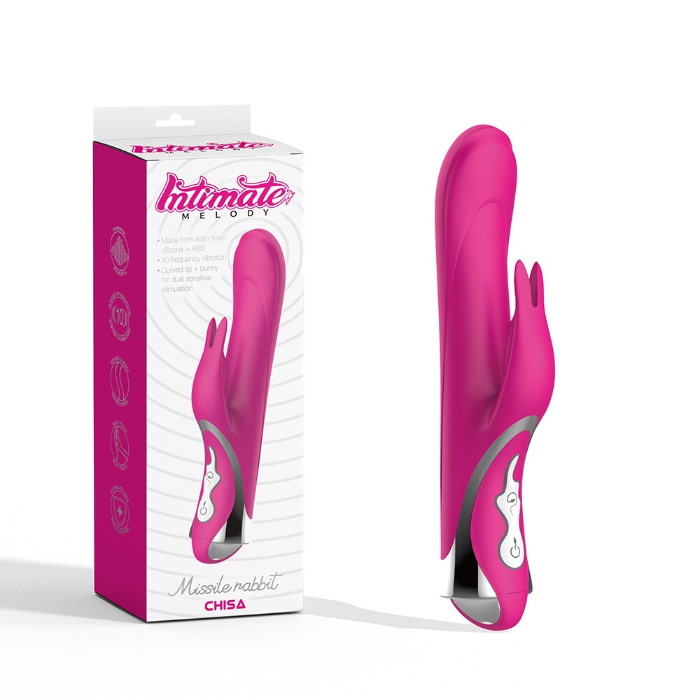 Разное - Вибратор кролик с вращением Chisa Intimate Melody Missile Rabit, розовый