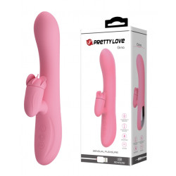 Вибратор с вращающимся стимулятором клитора Pretty Love - GINA 4 rotation 7 vibration, BW-067003-1
