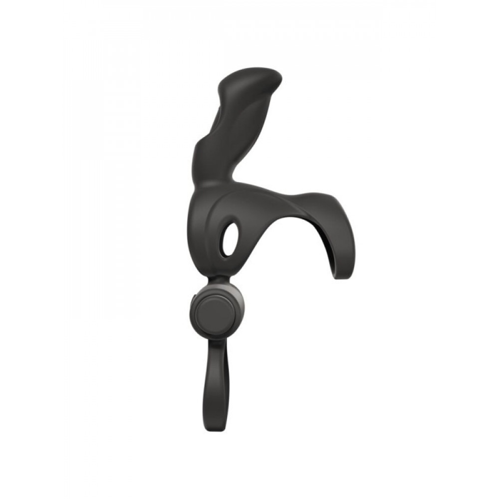 Разное - Вибро-насадка на пенис и мошонку Adrien Lastic Spartacus R черная 2