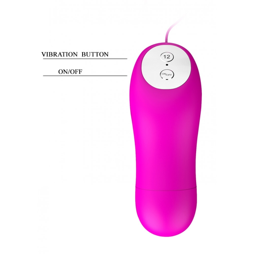 Вибратор - Виброяйцо BAILE - PLEASURE SHEL 12 vibration functions, BI-014151 3