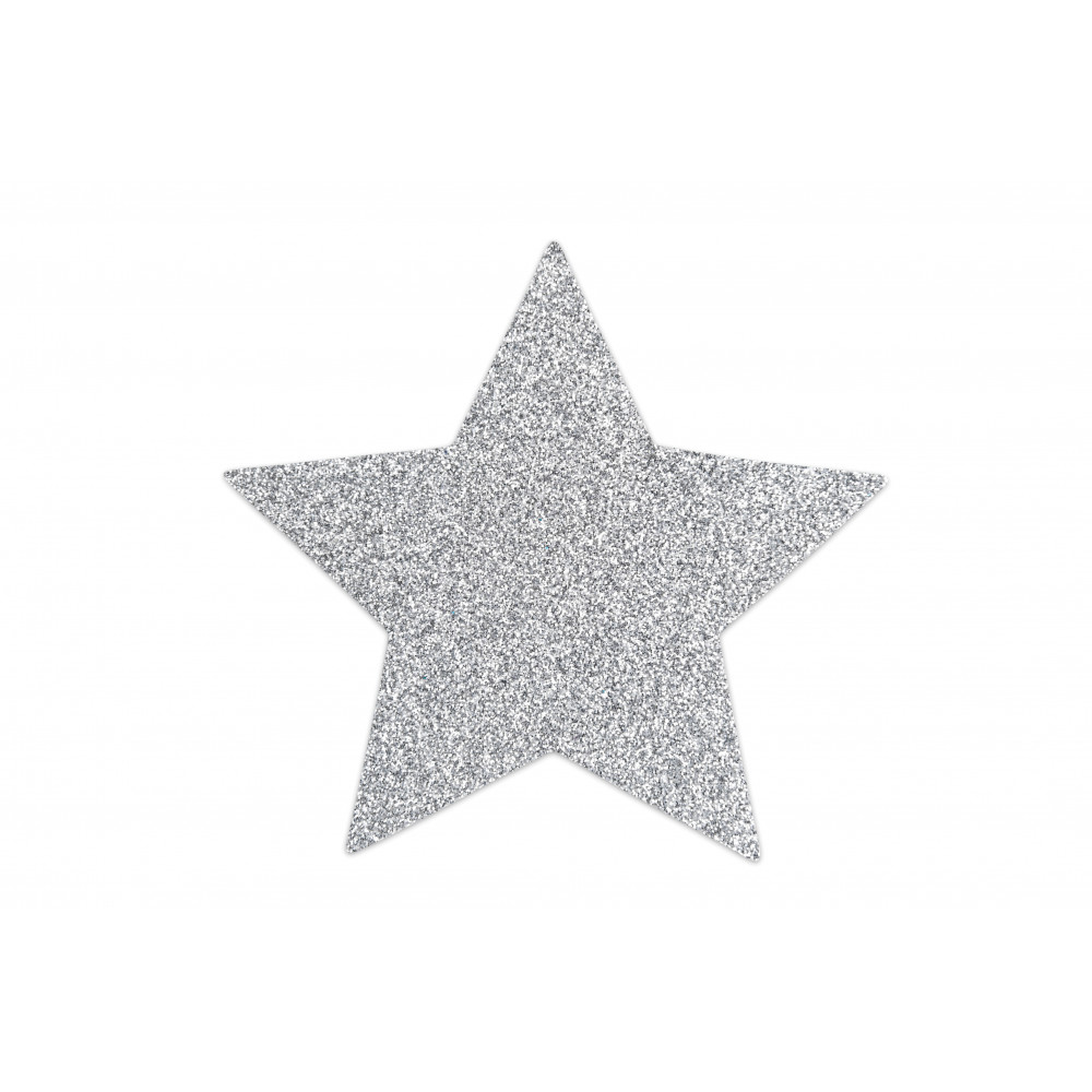 Интимные украшения - Украшение для груди Flash Звезда серебристый, Bijoux Indiscrets 1