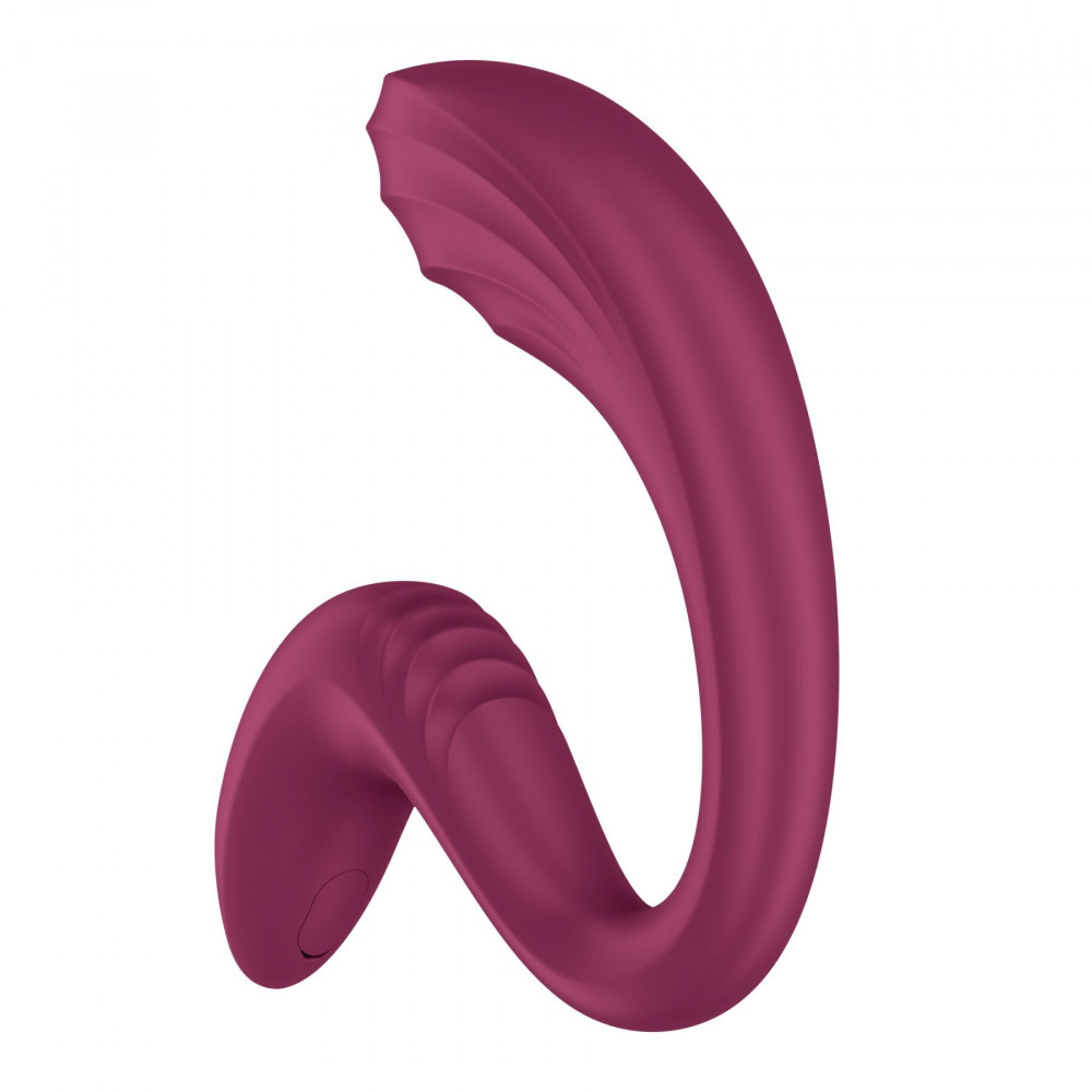 Секс игрушки - Вагинально-клиторальный вибратор Satisfyer G for Goddess 3 Wine Red (мятая упаковка!!!) 2