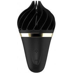 Вибростимулятор клиторальный Satisfyer Sweet Treat Spinnator в форме мороженого, черный