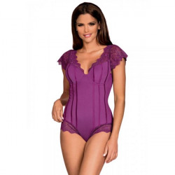 Боди Obsessive Moketta teddy purple S/M